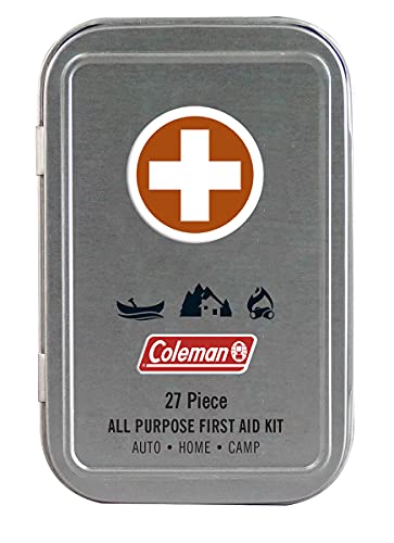 Coleman All Purpose Mini First Aid Kit - Compact & Affordable Emergency Preparedness with First Aid Assortment - 27 Pieces – Travel Friendly