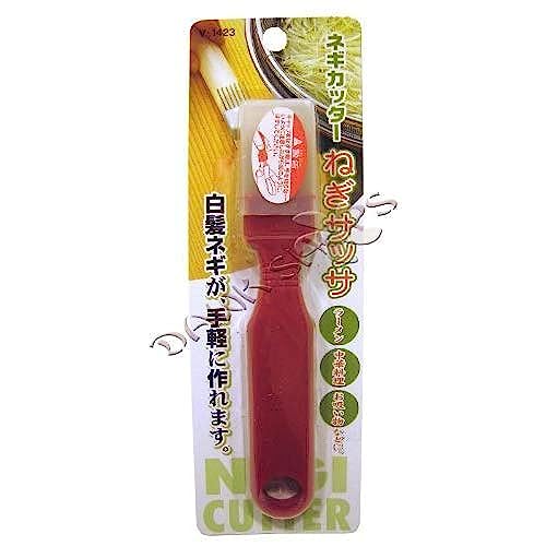 JapanBargain 1886, Green Onion Negi Cutter Slicer Shredder Knife Stainless Steel Blades Assorted Color