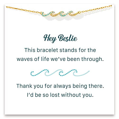 STORYJEWELLERY Friendship Bracelet, Bracelet for Women, Gift for Female Friend, Gifts for Friends, Bestie Gifts for Besties