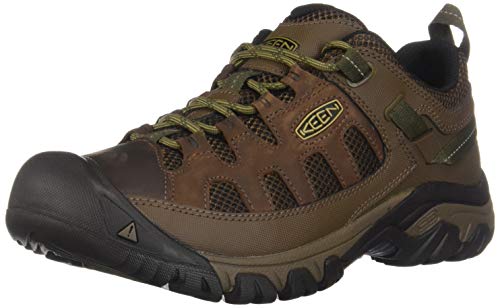 KEEN Men's Targhee Vent Low Height Breathable Hiking Shoes, Cuban/Antique Bronze, 11
