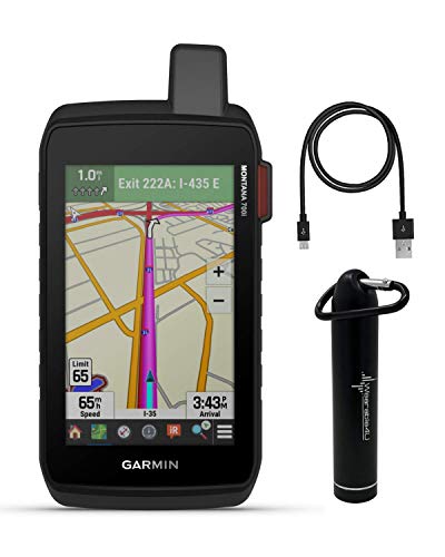 Wearable4U - Garmin Montana 700i Rugged GPS Touchscreen Navigator with inReach Technology with Included Ultimate E-Bank Bundle