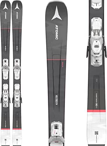 Atomic Vantage 80 Ti Skis w/ M10 GW Bindings Womens Sz 159cm Anthracite