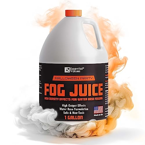 Smoke Machine Fog, Party Fog Juice | High Density (128 FL OZ / 1 Gallon) – Produces Lasting High Density Fog for Water Based Foggers, Perfect for 400 Watt - 1500 W Machines – Made in USA