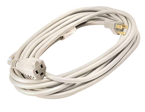 Woods 20 Ft/ 6.1m Outdoor Extension Cord Landscape/Patio Cord 16 Gauge Cord 125 Volts White