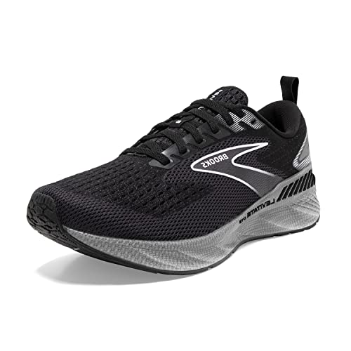 Brooks Women’s Levitate GTS 6 Supportive Running Shoe - Black/Blackened Pearl/White - 8 Medium