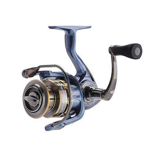 Pflueger PRESSP25X President Spinning Fishing Reel, 30, Blue