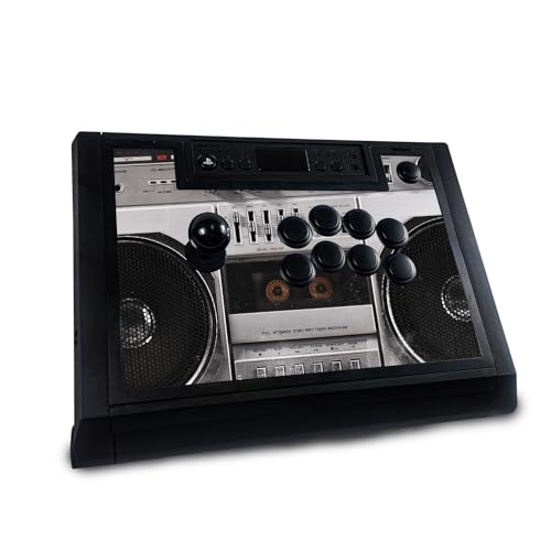 Gaming Skin Compatible with Hori Fighting Stick Alpha (PS5, PS4, PC) - Booming Box - Premium 3M Vinyl Protective Wrap Decal Cover - Easy to Apply | Crafted in The USA by MightySkins