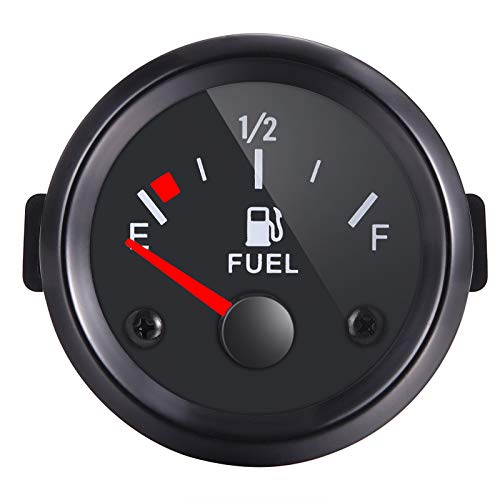 Rupse 2' 52mm Universal Car SUV Fuel Level Gauge Meter E-1/2-F Pointer 12V
