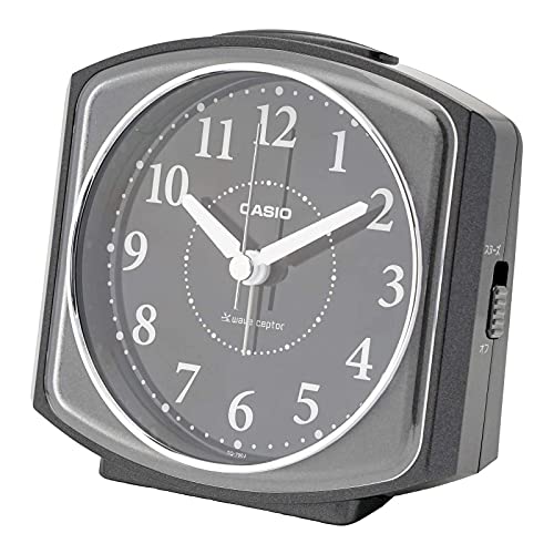 CASIO TQ-700J-1BJF Table Clock, Radio Clock, Analog, Black