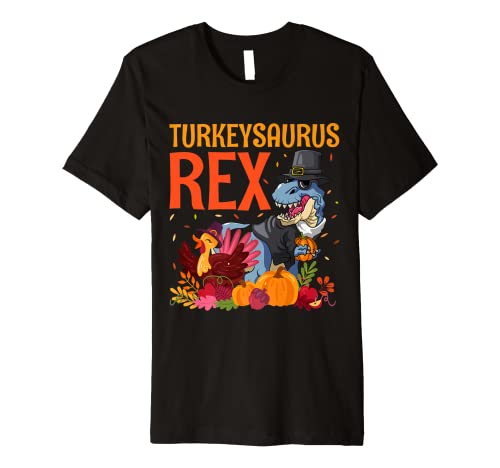 Turkeysaurus Funny Turkey And Dinossaur Lovers Turkey lovers Premium T-Shirt