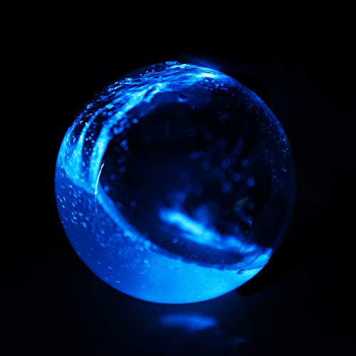 The Living Bioluminescent Bio-Orb (Large 6') A Glowing Glass Sphere Powered by Ocean Plankton