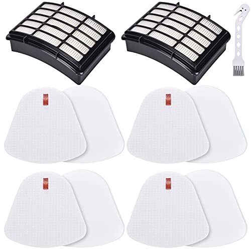 2 HEPA + 4 Foam & Felt Filters for Shark Navigator Lift-Away NV350, NV351, NV352, NV355, NV356E, NV357, NV360, NV370, NV391, UV440, UV490, UV540, Compare to Part # XFF350 & XHF350 Replacement Filter