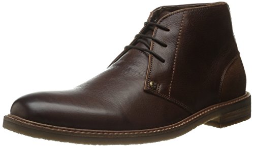 Testosterone Shoes Men's Air Alert Genuine Leather and Suede Two-Tone Chukka Desert Boot, Brown Rust, US 12