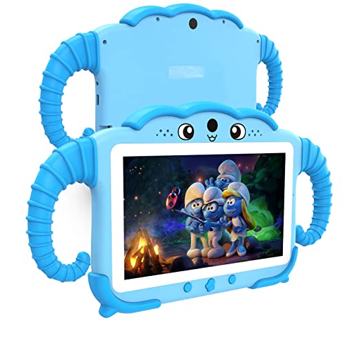 YosaToo Kids Tablet 7 inch Tablet for Kids Toddlers Tablet with Case WiFi Dual Camera, Kids Android Learning Tablet Kids Software Installed Parent Controls for Boys Girls