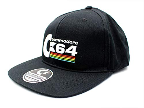 United Labels Commodore 64 Snapback with Snap Fastener Black, Black, One Size, Black, One Size