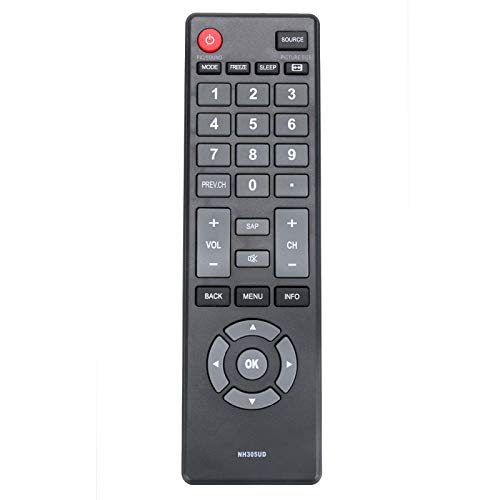 NH305UD Remote Control Replacement Compatible with Emerson LCD TV HDTV LE240EM4 LE240EM4EN LE290EM4 LE290EM4F LE320EM4 LE391EM4 LF391EM4F LF402EM6 LF461EM4 LF501EM5 LF501EM5F LF501EM6F