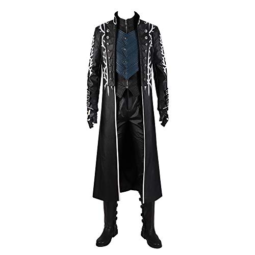 Devil May Cry 5 Dark Slayer Vergil Cosplay Costume Deluxe Halloween Outfits