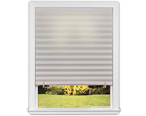 Redi Shade No Tools Original Light Filtering Pleated Paper Shade Natural, 36 in x 72 in, (Pack of 6)