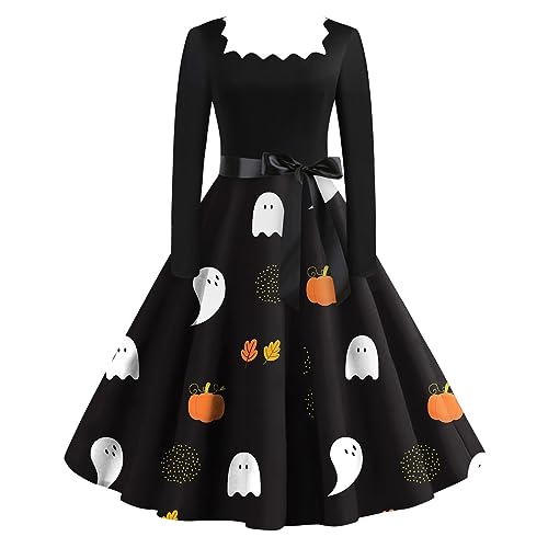 JXQCWY Halloween Dresses Size 26 Womens Plus Size Halloween Costumes 3X 4X Voodoo Halloween Costumes for Women Halloween Costumes Witch Women Adult Halloween Outfits for Women Western Dress for