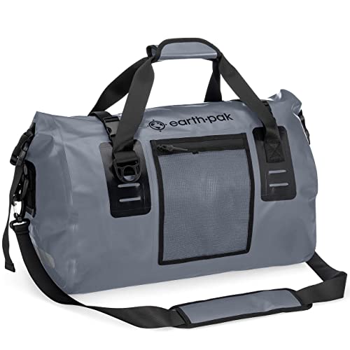 Earth Pak Waterproof Duffel Bag - Perfect for Any Kind of Travel, Lightweight, 50L / 70L / 90L / 120L Sizes - Large Storage Space, Durable Straps and Handles, Heavy Duty Material to Keep Your Gear Dry