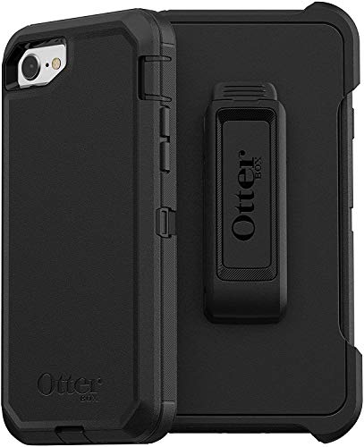OtterBox Defender Series Case for iPhone SE (3rd and 2nd gen) and iPhone 8/7 - Retail Packaging - BLACK