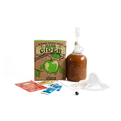 Craft A Brew - Hard Cider Kit - Beer Making Kit - Make Your Own Craft Beer - Complete Equipment and Supplies - Starter Home Brewing Kit - 1 Gallon
