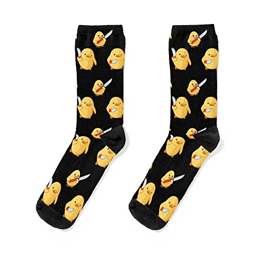 Socks Duck Comfort With Athletic Knife Womens Duck Unisex You Birthday Cute Mens But Will Cut You Sublimation Socks For Sport Running Gift Christmas