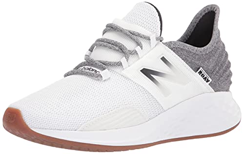 New Balance Women's Fresh Foam Roav V1 Sneaker, Nb White/Black, 8 M US
