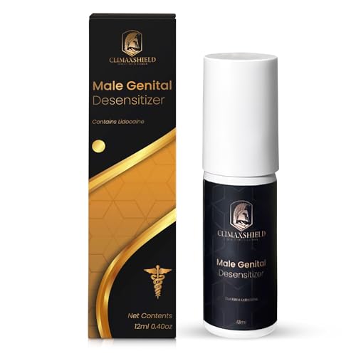Climax Shield Natural Numbing Delay Spray + Desensitizing with Lidocaine Last Longer Maximized Sensation + Control 12ml