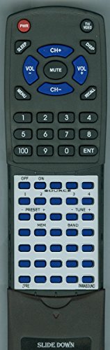 Replacement Remote Control for PARASOUND ZPRE, TDQ150