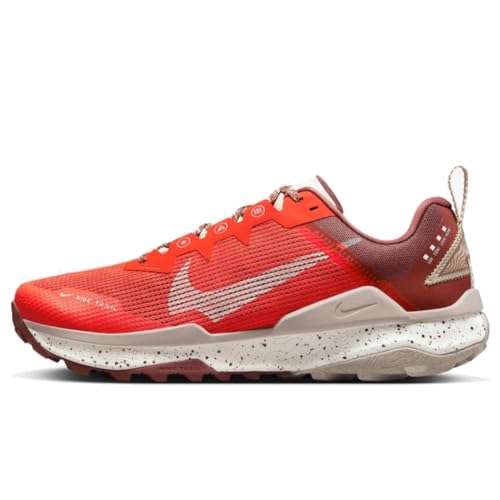 Nike Wildhorse 8 Men's Trail Running Shoes (DR2686-600,Picante RED/SAIL-Dark Pony) Size 13