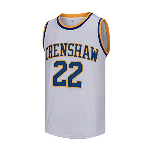 OTHERCRAZY McCall #22 Wright #32 Crenshaw High School Basketball Jersey S-XXXL (22# White, X-Large)