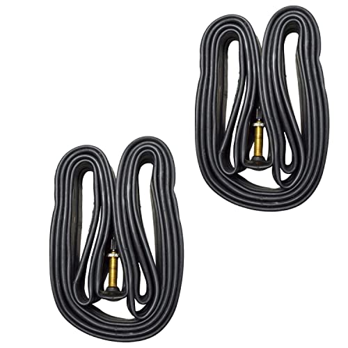 HQRP 2-Pack 700c Bike Tubes Presta (French) Valve for Mongoose SELOUS Expert