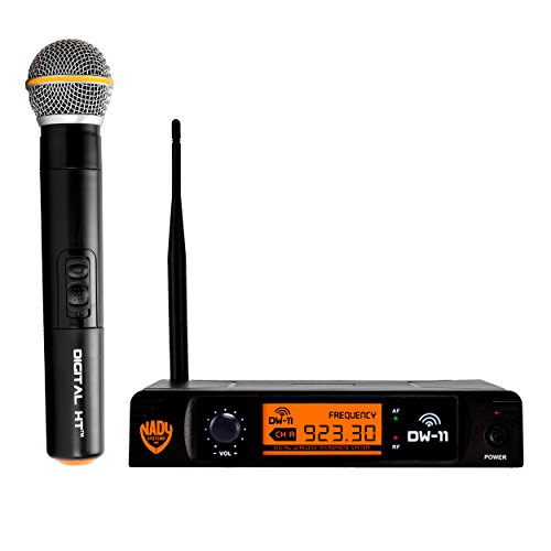 Nady DW-11 Digital Wireless Handheld Microphone System – Ultra-low latency with QPSK modulation - XLR and ¼” outputs – UHF range – Fixed Frequency