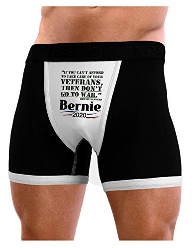 NDS Wear TooLoud Bernie 2020 If You Can't Afford to Take Care of Vets Mens Boxer Brief Underwear - Large