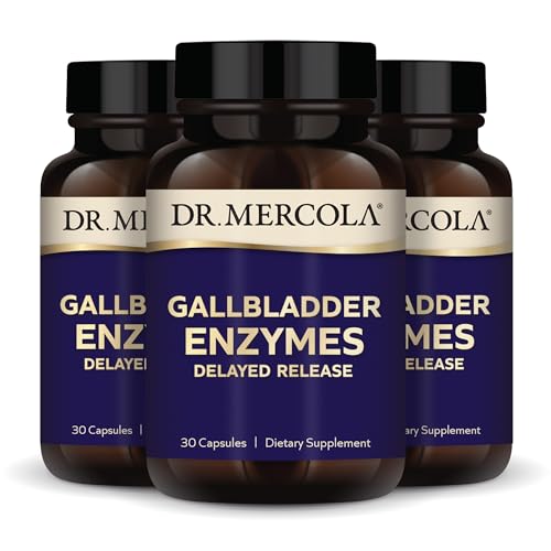 Dr. Mercola Gallbladder Enzymes Delayed Release, 90 Servings (90 Capsules), Dietary Supplement, Digestive and Gut Health, Non-GMO