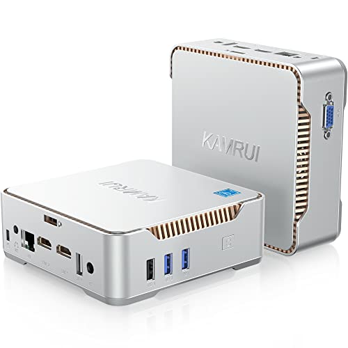 KAMRUI GK3 Plus Mini PC 16GB RAM 512GB M.2 SSD, Intel 12th Alder Lake N95 (up to 3.4GHz) Micro PC, 2.5''SSD, Gigabit Ethernet, 4K UHD, WiFi, BT, VESA/Home/Business Mini Desktop Computer