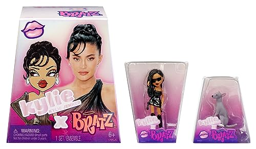 BRATZ x Kylie Jenner Series 1 Collectible Figures, 2 Minis in Each Pack, Blind Packaging Doubles as Display