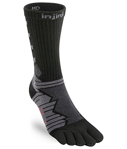 Injinji Ultra Run Crew (Medium, Obsidian)