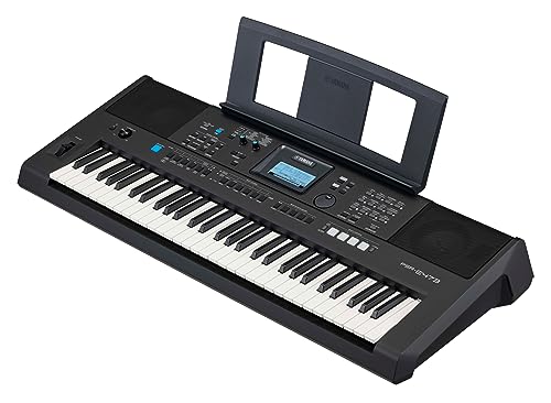 Yamaha, 61-Key Portable Keyboard (PSRE473), Black