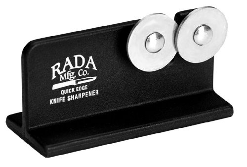 Rada Cutlery Quick Edge Knife Sharpener – Stainless Steel Wheels Made in the USA