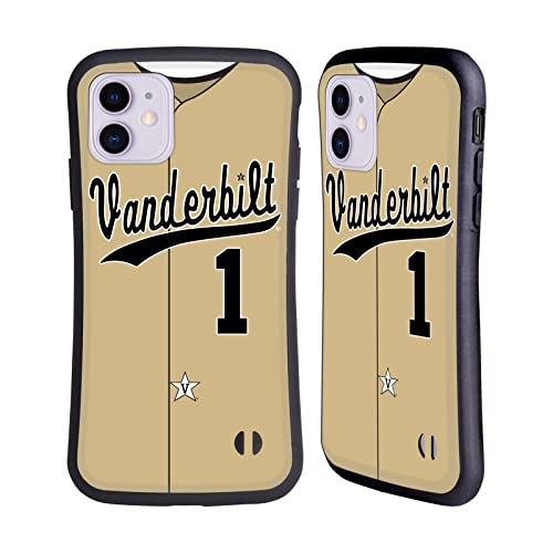 Head Case Designs Officially Licensed Vanderbilt University Vandy Baseball 1 Hybrid Case Compatible with Apple iPhone 11