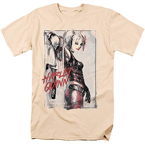 Popfunk Harley Quinn Suicide Squad T Shirt & Stickers (XX-Large) Cream
