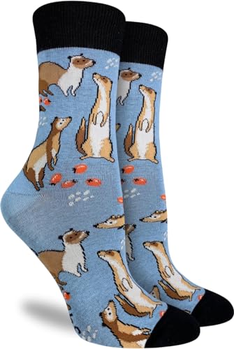 Good Luck Sock Women's Ferrets Socks, Adult, Shoe Size 5-9
