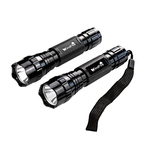 WINDFIRE 2 Pack Flashlights High Lumen, 3000 Lumens 501B Tactical Flashlights, Single Mode LED Handheld Flashlight Super Bright, Portable Waterproof Emergency Small Flash Light for Camping, Hiking
