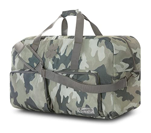 Lucky Travel Duffel Bags 65L, Gym Bag, Travel Bag & Large Duffle Bag for Men, Foldable Overnight Weekender Bags for Women & Men with Adjustable Shoulder Strap, Camo