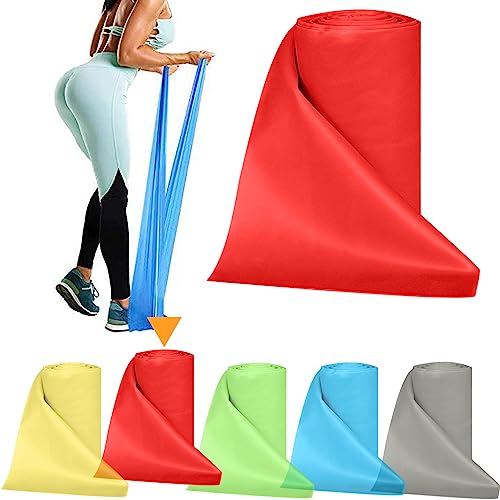 Resistance Bands Bulk Rolls for Working Out Women and Men, 8 Yard Physical Therapy Bands, Elastic and Exercise Bands for Rehab, Yoga, Pilates, Gym, Home Exercise