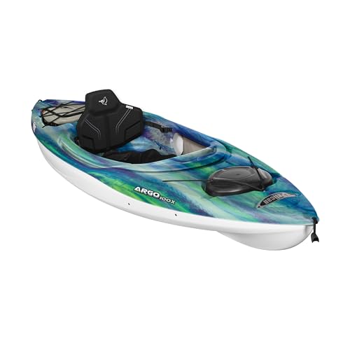 Pelican Argo 100X EXO - Premium Sit-in Recreational Kayak - Exo Cooler Bag Included - 10 ft - Blue Coral