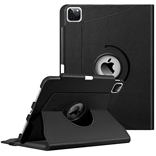 Fintie Rotating Case for iPad Pro 11-inch (4th / 3rd Generation) 2022/2021-360 Degree Swiveling Stand Cover w/Pencil Holder, Auto Sleep/Wake, Also Fit iPad Pro 11' 2nd/1st Gen, Black
