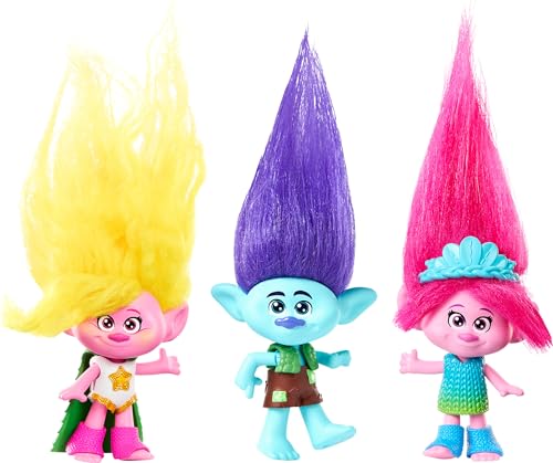 Mattel ​DreamWorks Trolls Band Together Small Dolls with Fashion Outfit and Plush Hair, Toys Inspired by the Movie